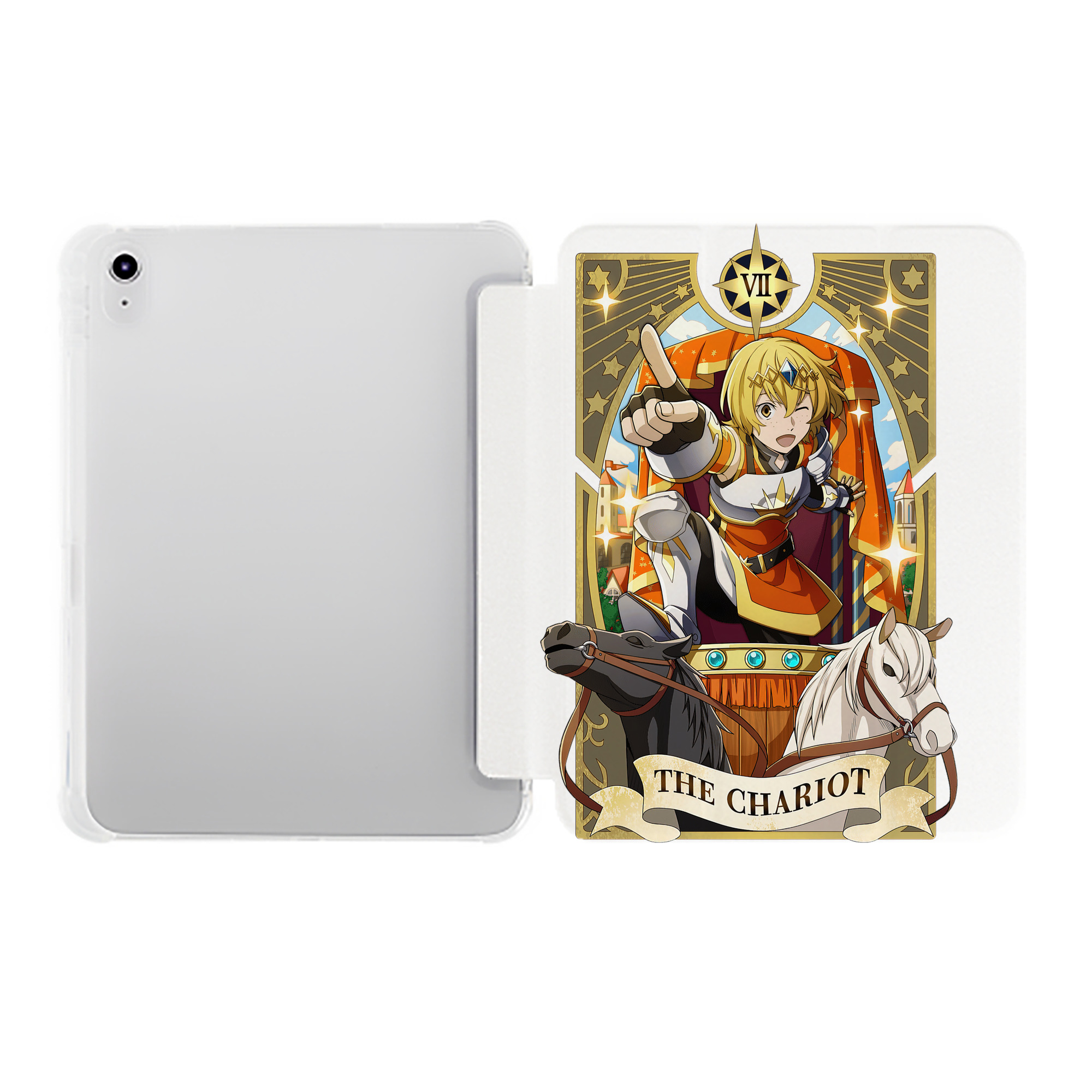（画像用） 文豪ストレイドッグス Bungo Stray Dogs IPad ケース ペン収納付き 三つ折りスタンド PUレザー×シリコン 対応機種9.5/10.5/10.9インチ